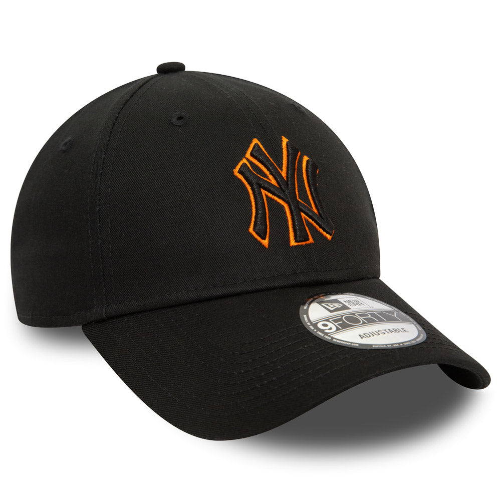 New Era - 9Forty Team Outline Yankees Cap - Black