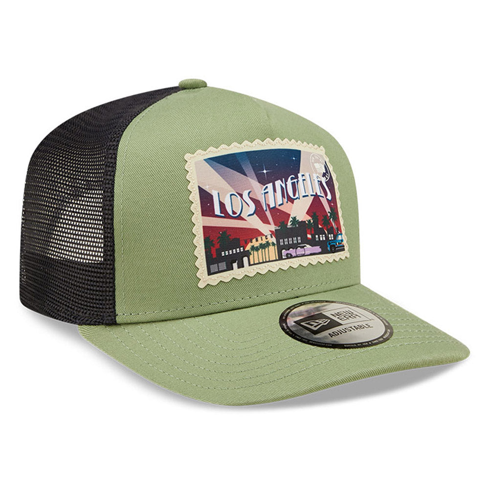 New Era - Los Angeles Postcard Trucker Cap - Green