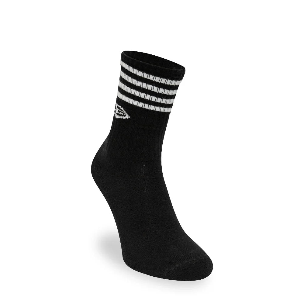 New Era - Stripe Crew Socks 3-Pack - Black