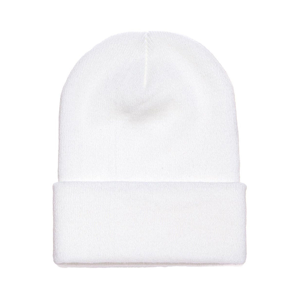 Yupoong - Fold Up Beanie - White - capstore.dk