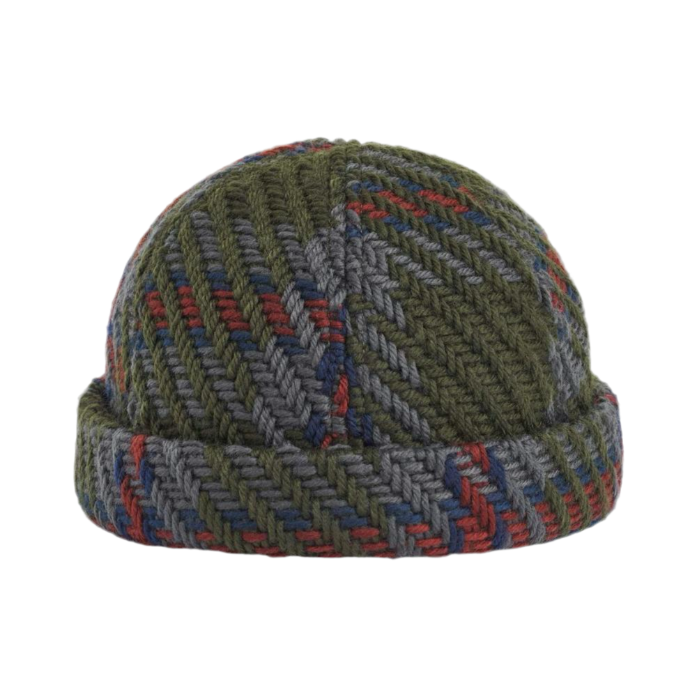 Upfront - RAIN Checked Docker Cap - Green