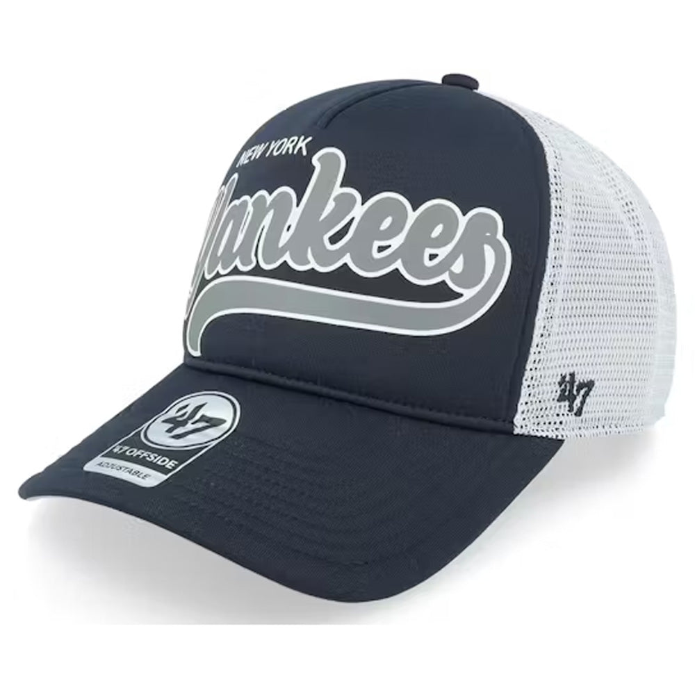 47 Brand - MLB Foam Script Offside Trucker Cap - Navy