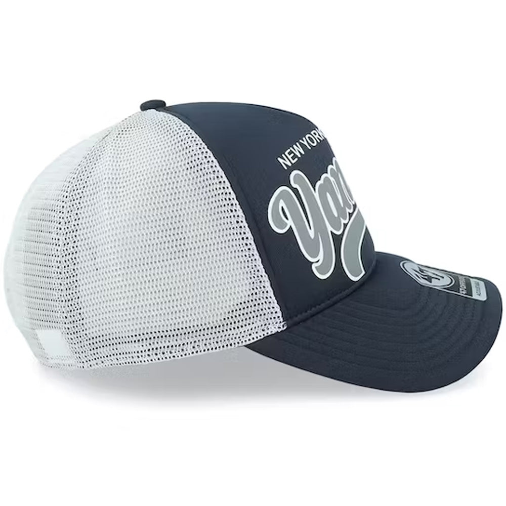 47 Brand - MLB Foam Script Offside Trucker Cap - Navy