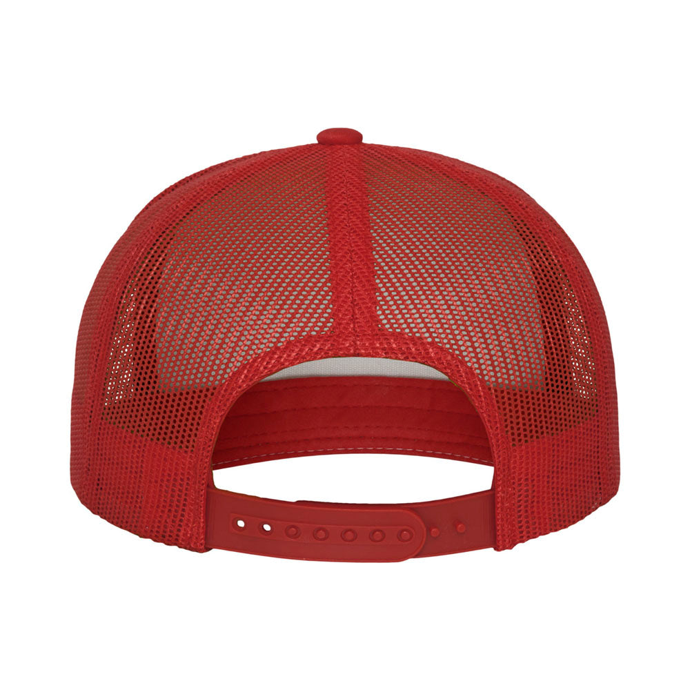 Yupoong - Flat Visor Trucker Cap - Red/White - capstore.dk