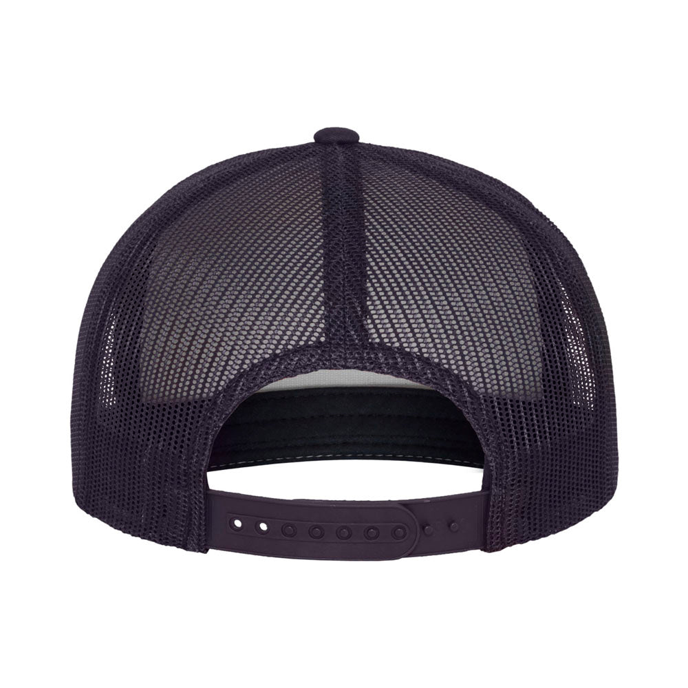 Yupoong - Flat Visor Trucker Cap - Navy/White - capstore.dk