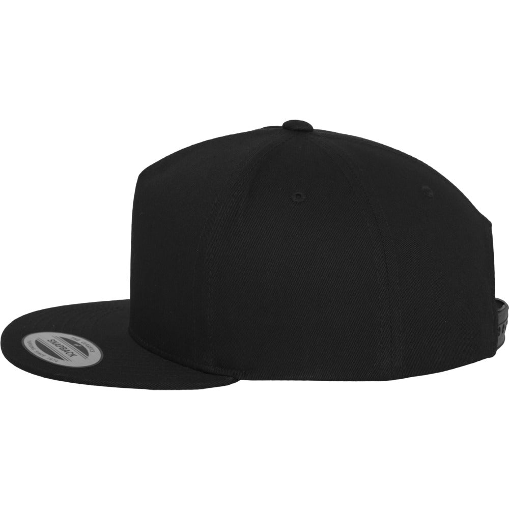 Yupoong - 5-Panel Snapback - Black - capstore.dk