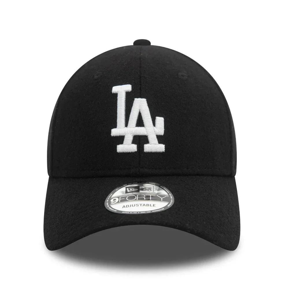 New Era - 9Forty Melton Wool Dodgers Cap - Black