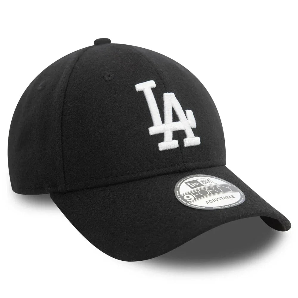 New Era - 9Forty Melton Wool Dodgers Cap - Black