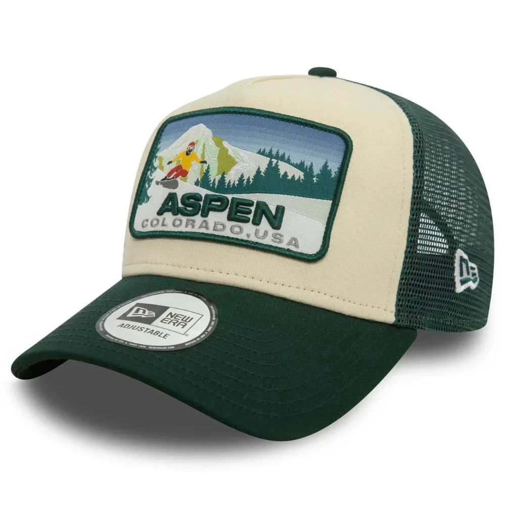 New Era - Aspen Ski Patch Trucker Cap - Green