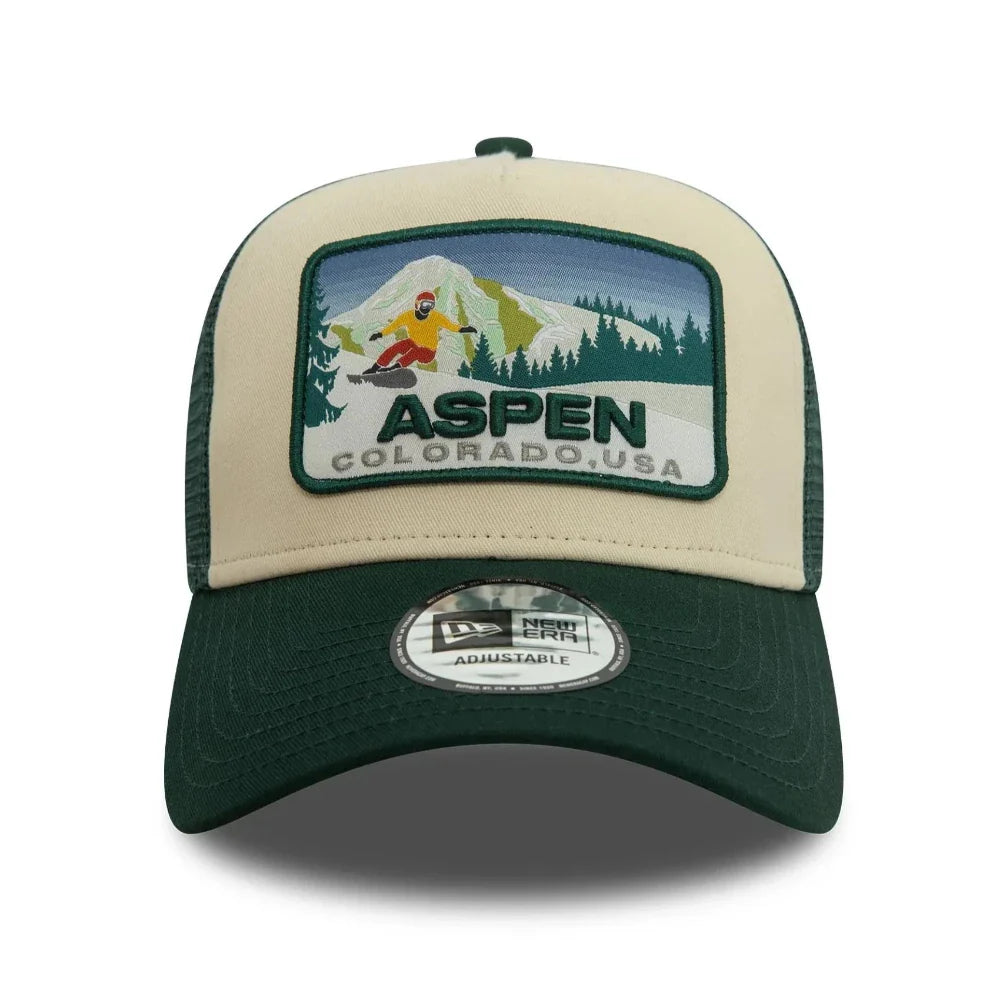 New Era - Aspen Ski Patch Trucker Cap - Green