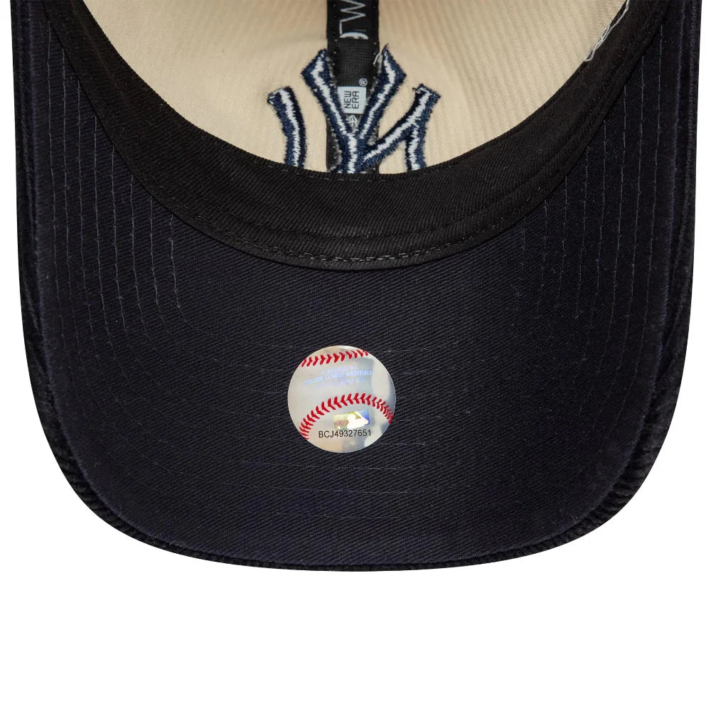 New Era - 9twenty Cord Yankees Cap - Navy/White