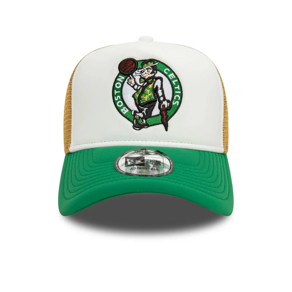 New Era - Celtics Flower Foam Trucker Cap - Green/White