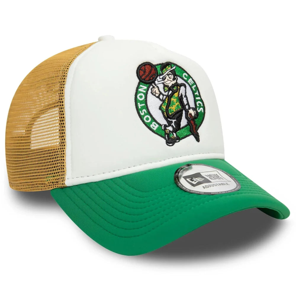 New Era - Celtics Flower Foam Trucker Cap - Green/White