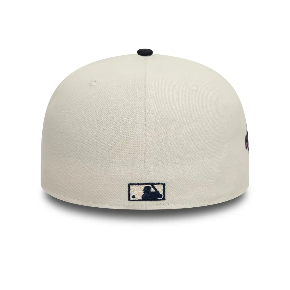 New Era - 59Fifty Fitted Yankees Side Patch Low Profile Cap - Navy/Ivory