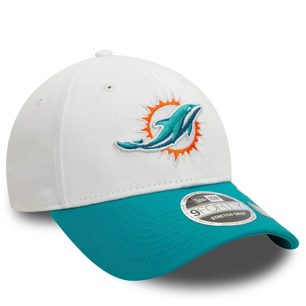 New Era - 9Forty Miami Dolphins Cap - Turquoise/White