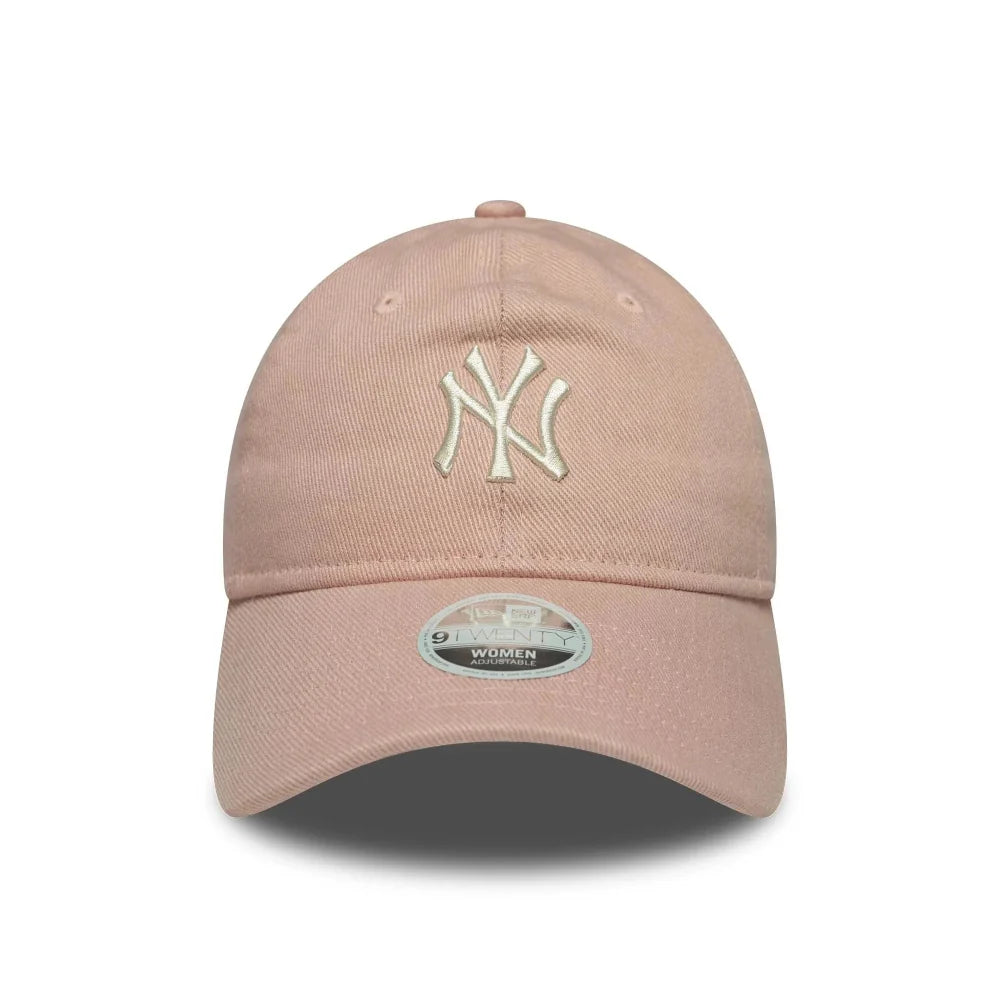 New Era - 9twenty Dye Denim Yankees Cap - Pink