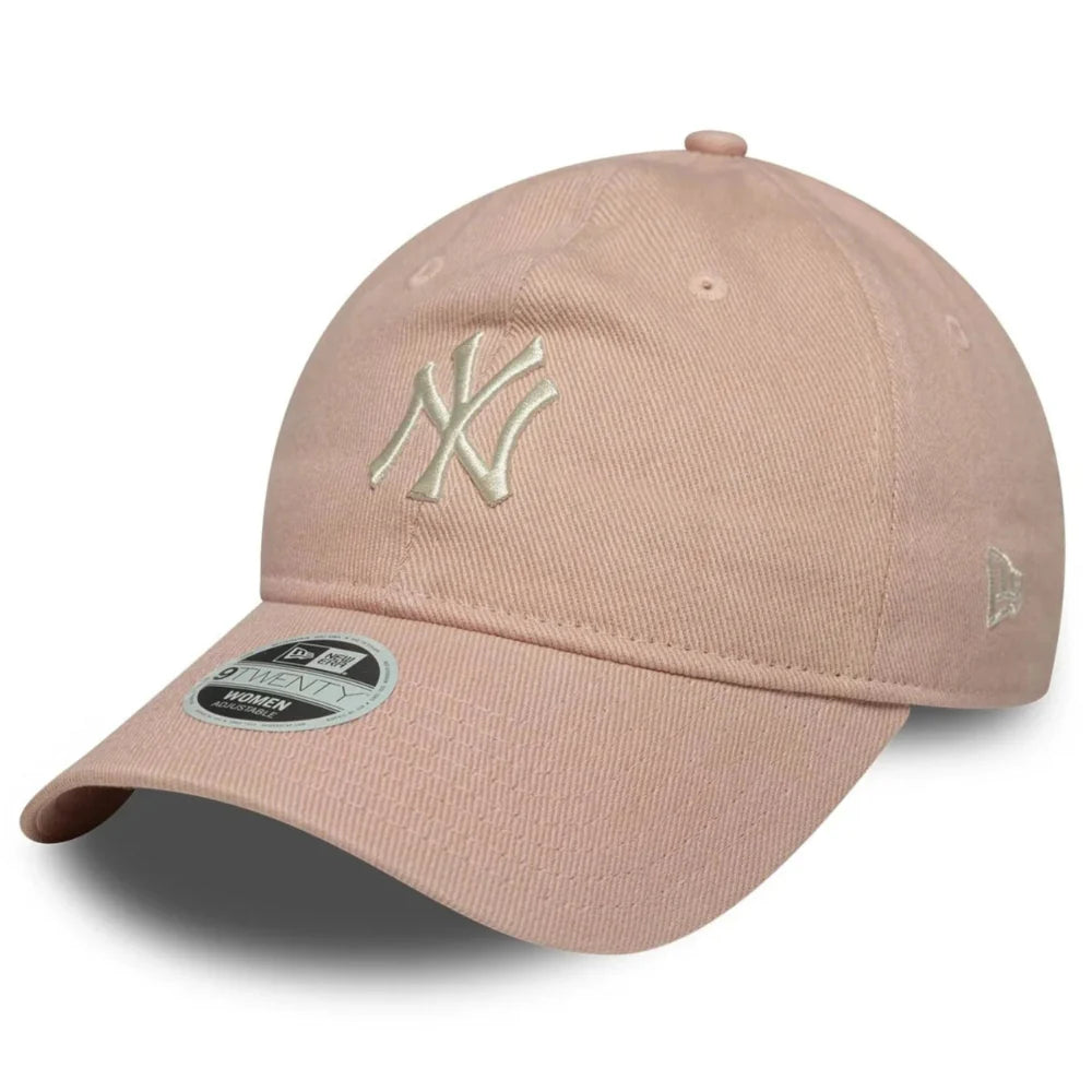 New Era - 9twenty Dye Denim Yankees Cap - Pink