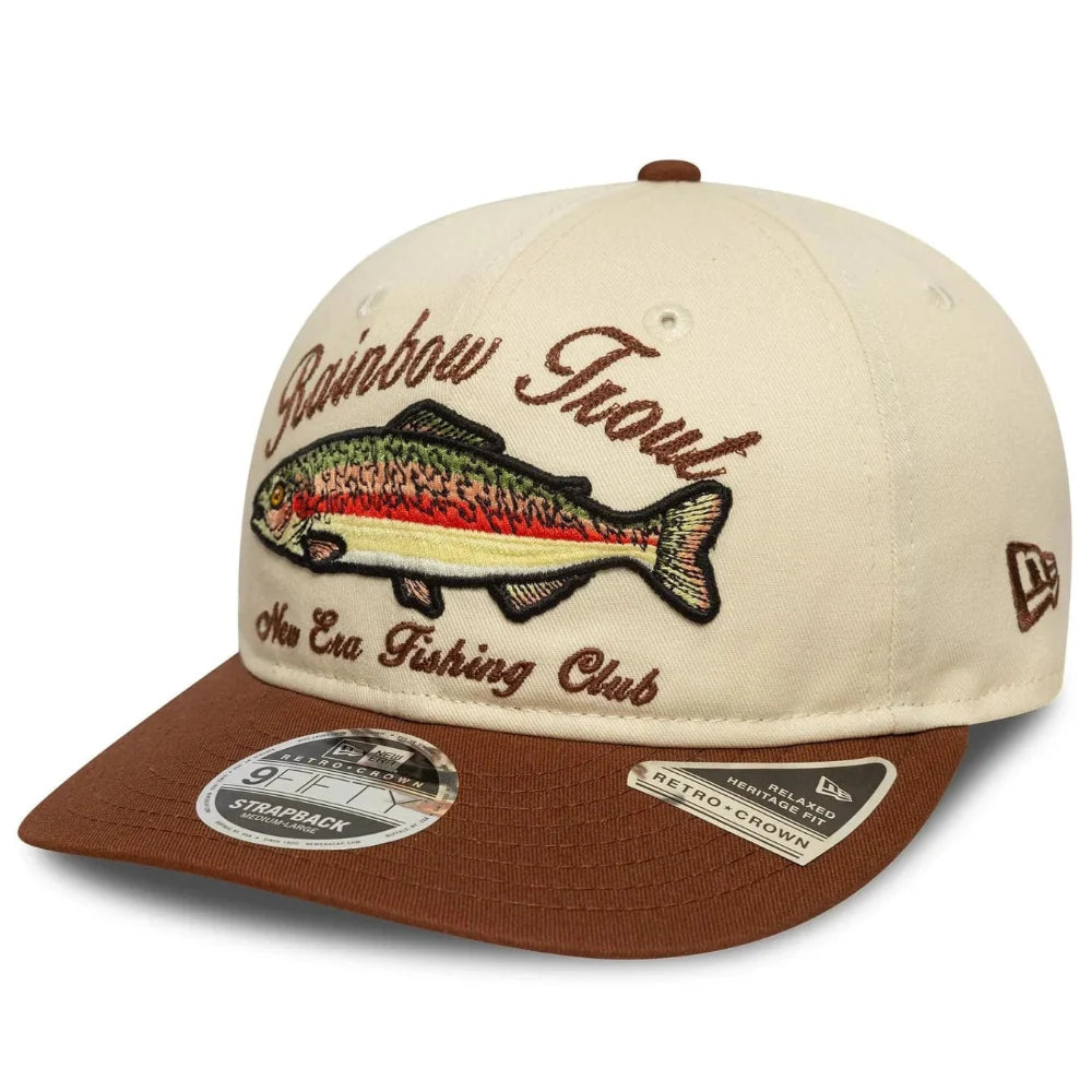 New Era - 9Fifty Fishing Club Retro Crown Cap - Brown/Cream