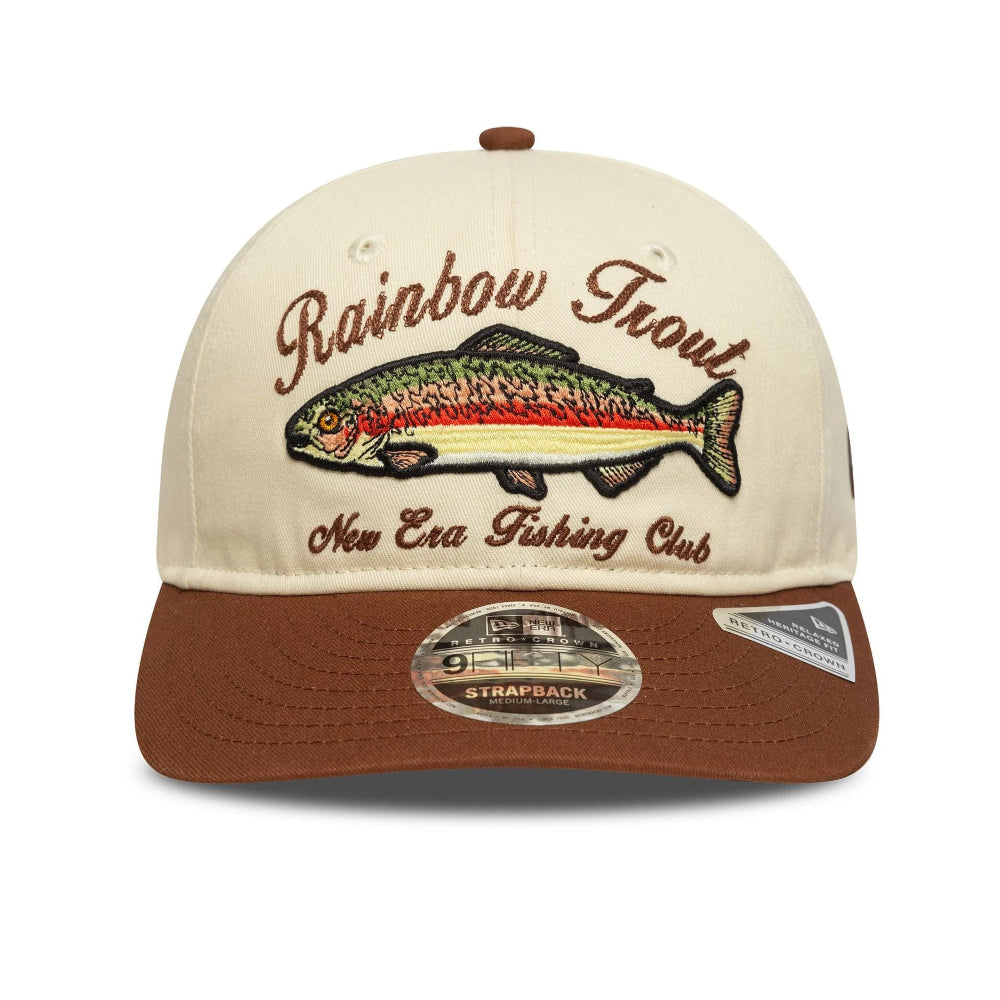 New Era - 9Fifty Fishing Club Retro Crown Cap - Brown/Cream