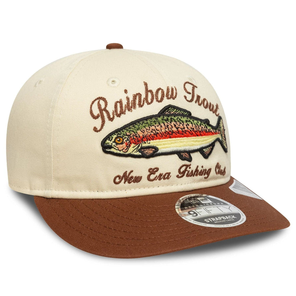 New Era - 9Fifty Fishing Club Retro Crown Cap - Brown/Cream