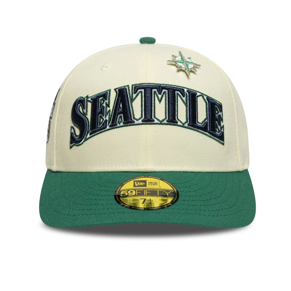 New Era - 59Fifty Fitted Seattle Mariners Cap - Green/Cream