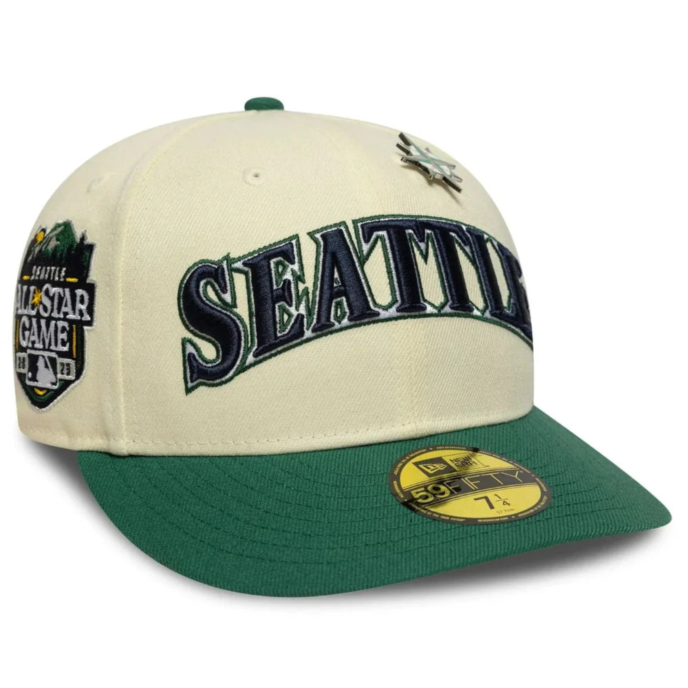 New Era - 59Fifty Fitted Seattle Mariners Cap - Green/Cream