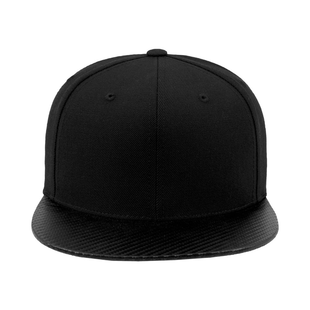 Yupoong - Carbon Snapback - Black - capstore.dk