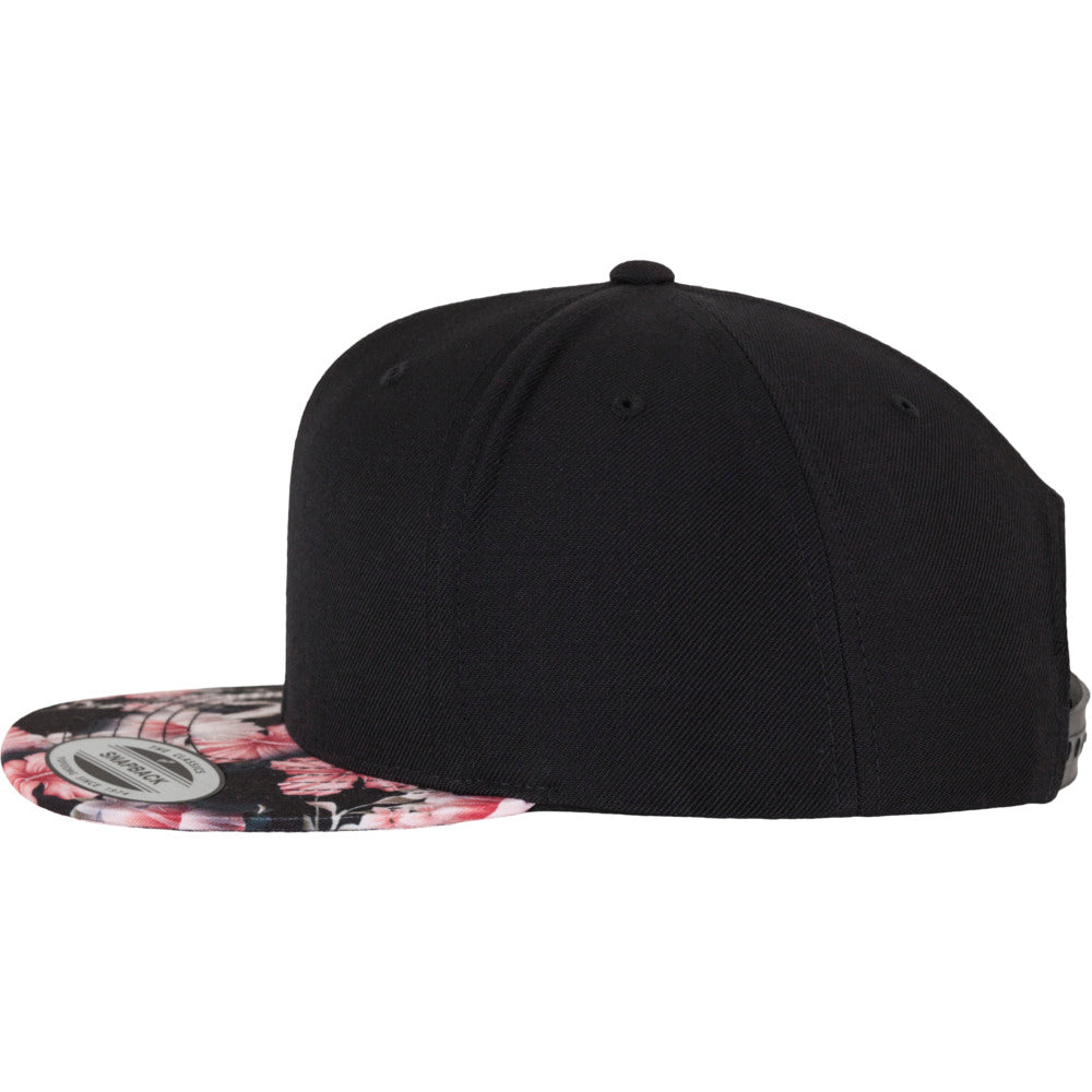 Yupoong - Floral Snapback - Red Floral - capstore.dk