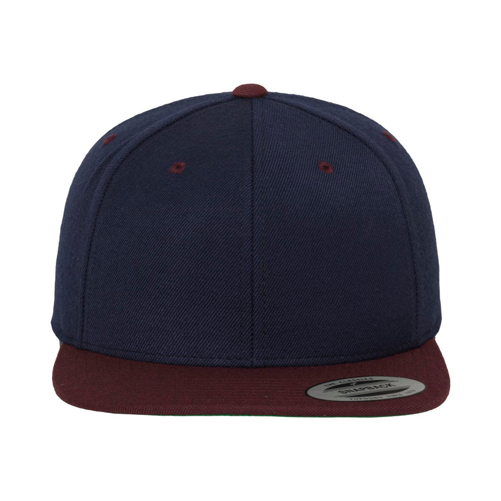 Yupoong - Snapback - Navy/Maroon - capstore.dk