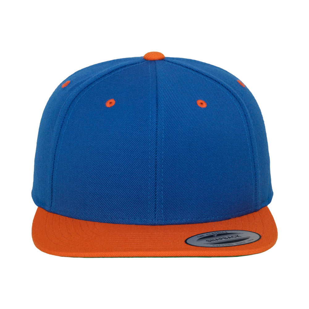 Yupoong - Snapback - Royal/Orange - capstore.dk