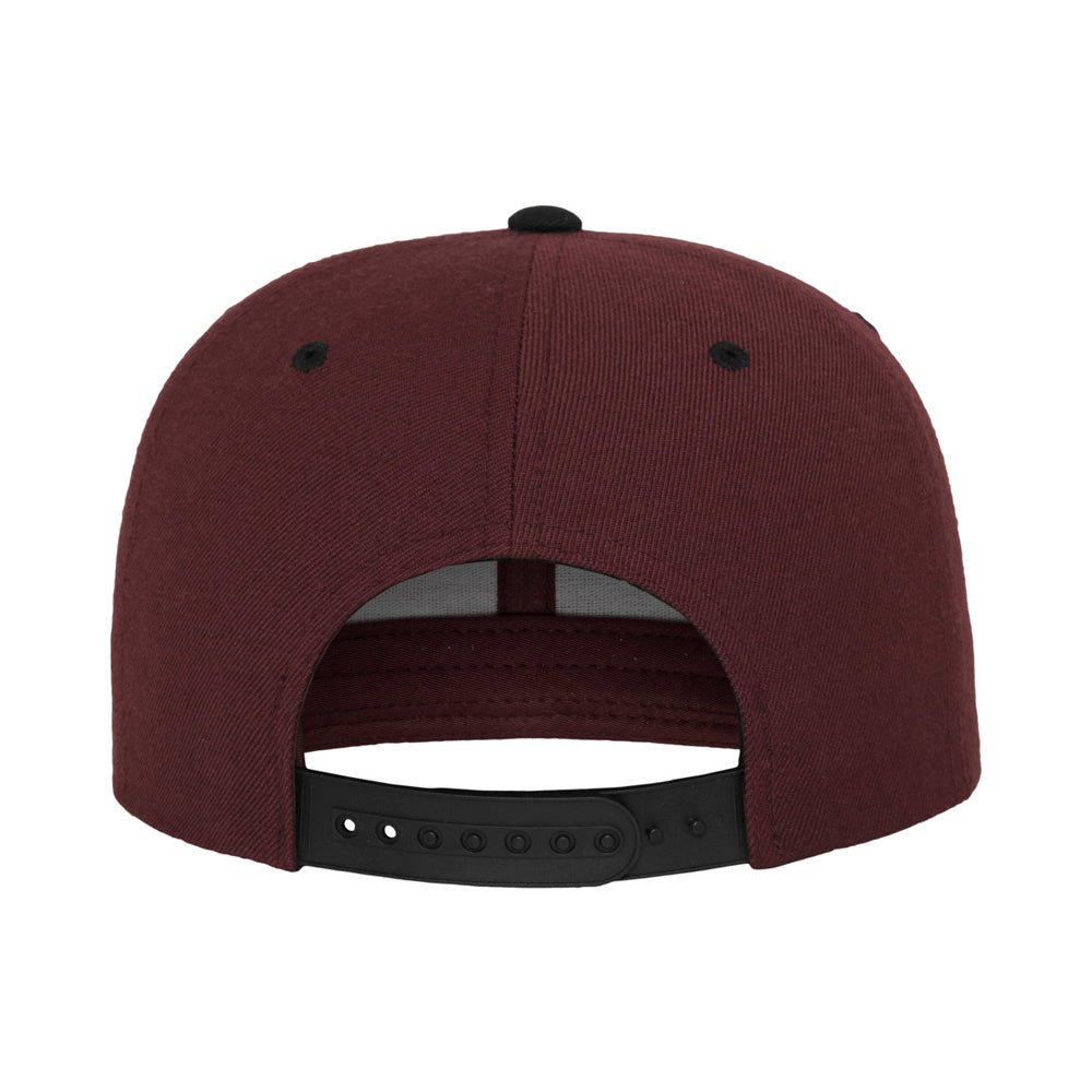 Yupoong - Snapback - Maroon/Black - capstore.dk