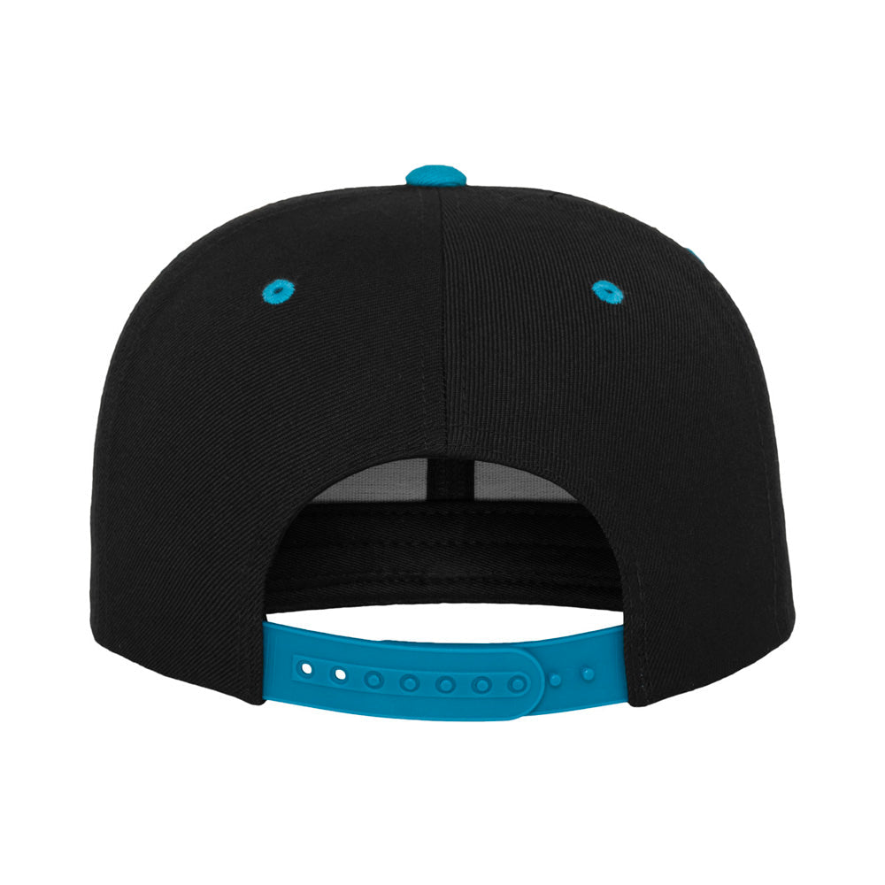 Yupoong - Snapback - Black/Teal - capstore.dk