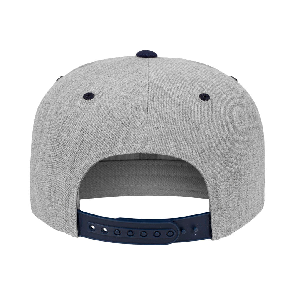 Yupoong - Snapback - Heather Grey/Navy - capstore.dk