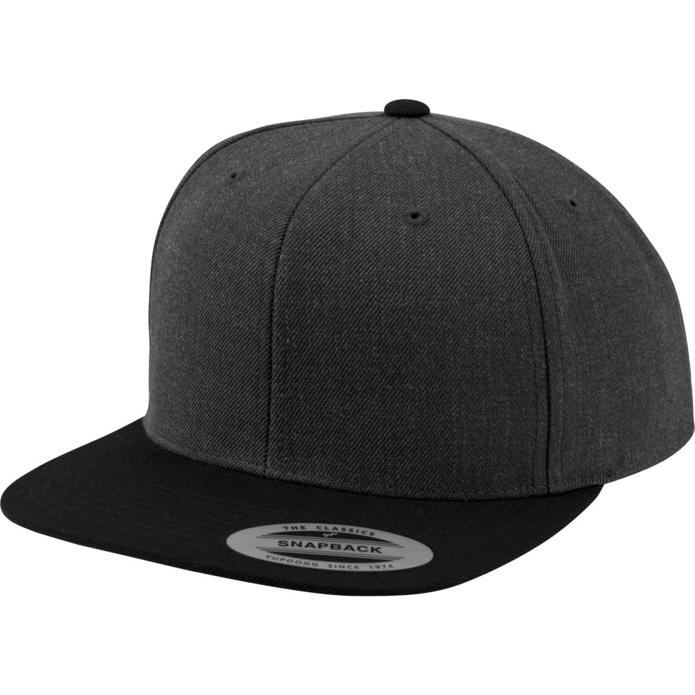 Yupoong - Snapback - Dark Grey/Black - capstore.dk