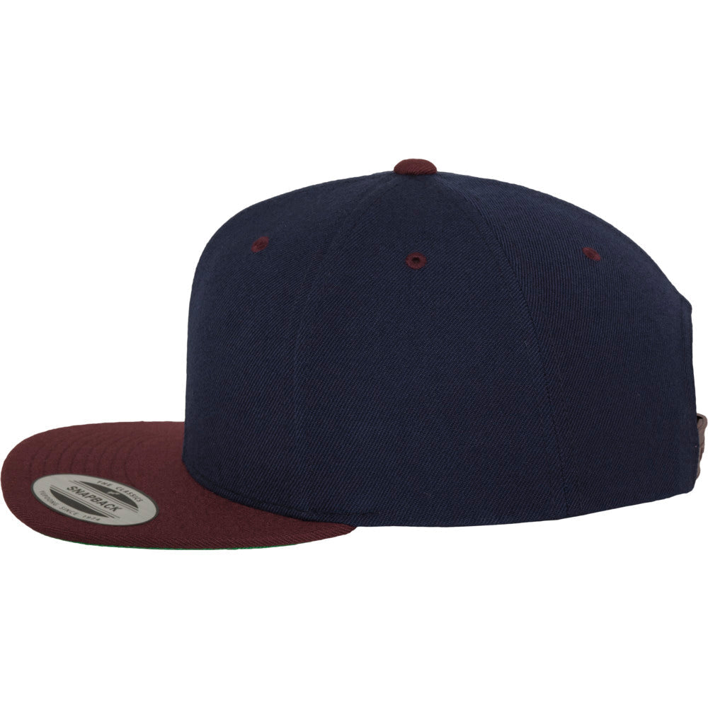 Yupoong - Snapback - Navy/Maroon - capstore.dk