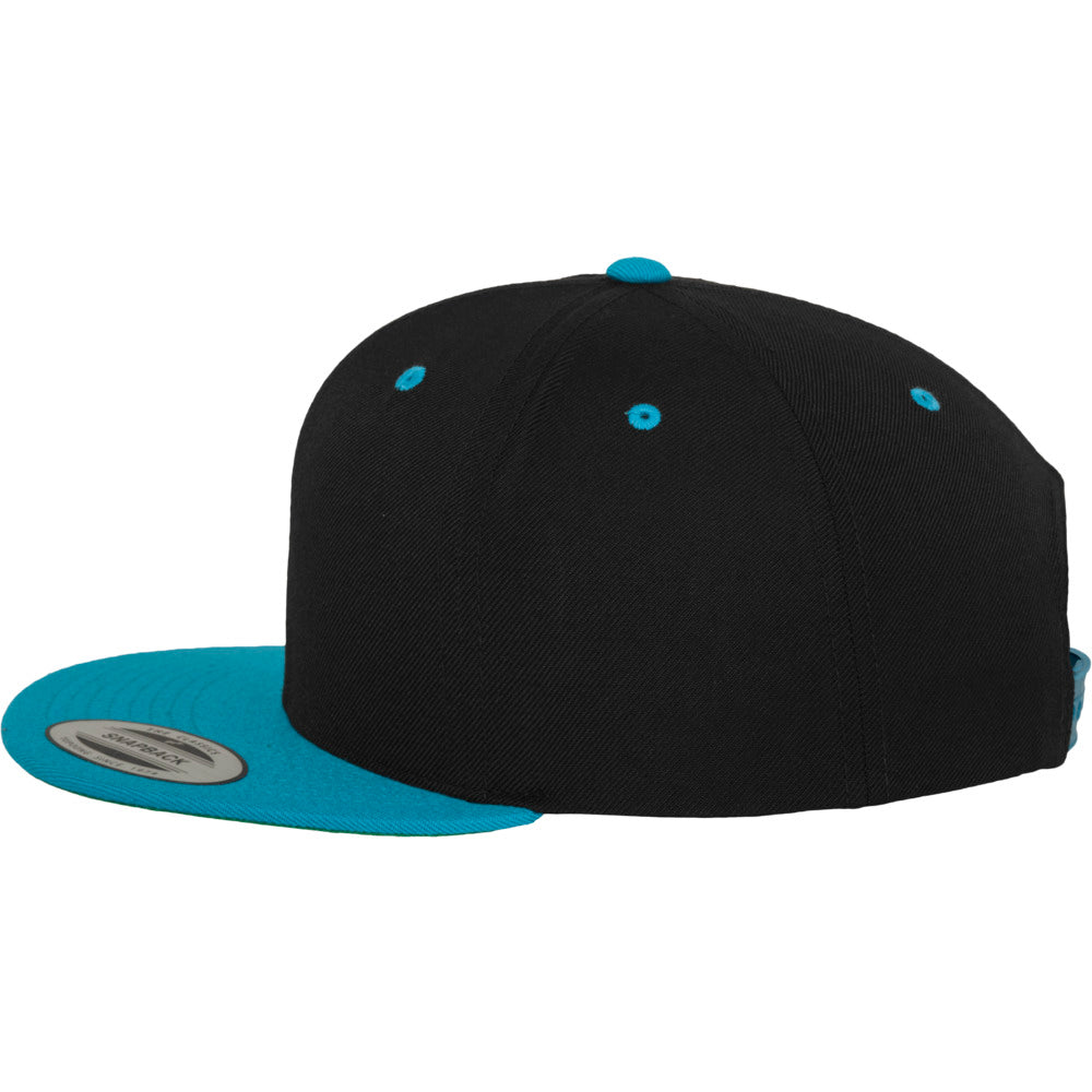 Yupoong - Snapback - Black/Teal - capstore.dk