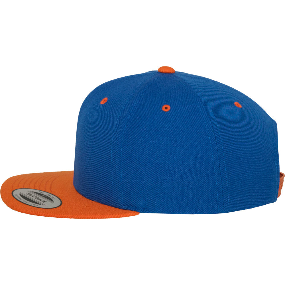 Yupoong - Snapback - Royal/Orange - capstore.dk