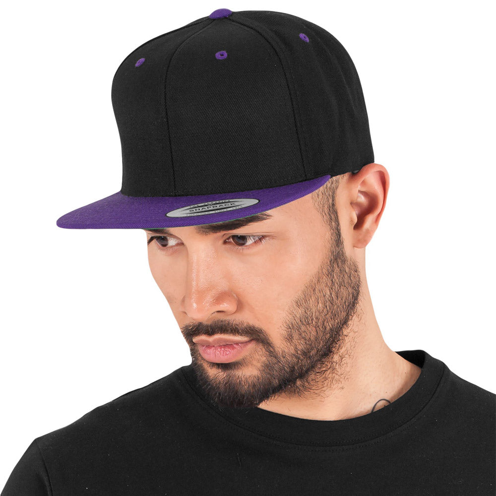 Yupoong - Snapback - Black/Purple - capstore.dk