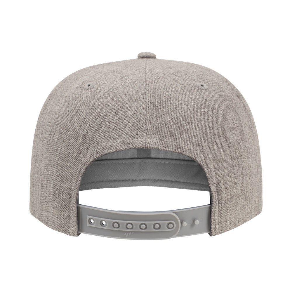 Yupoong - Youth Snapback - Heather Grey - capstore.dk