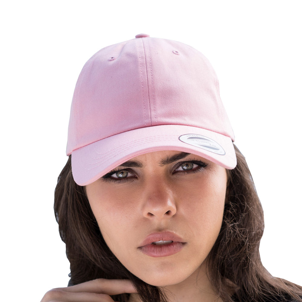 Yupoong - Dad Cap - Pink - capstore.dk