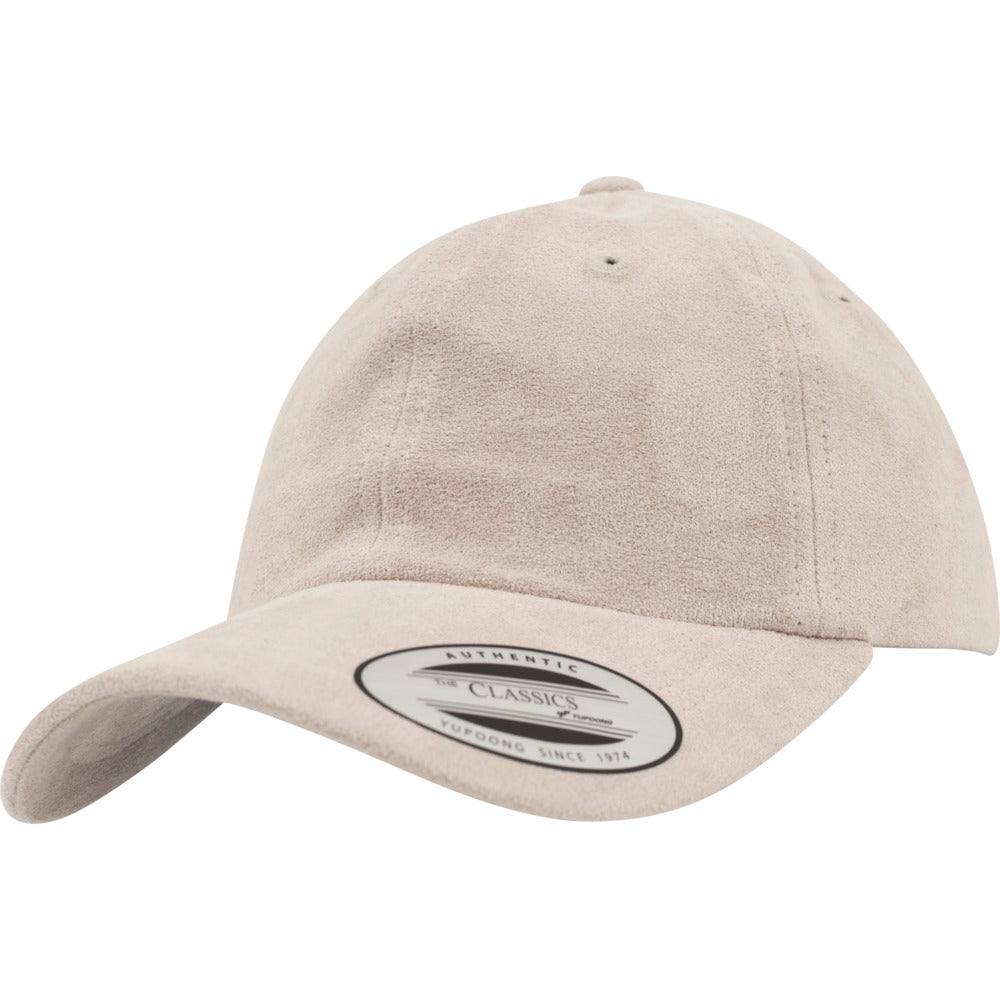 Yupoong - Dad Cap Velour - Sand - capstore.dk