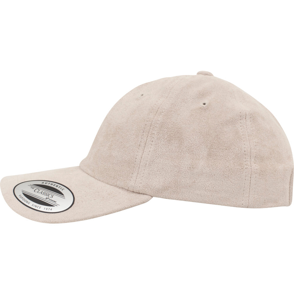 Yupoong - Dad Cap Velour - Sand - capstore.dk