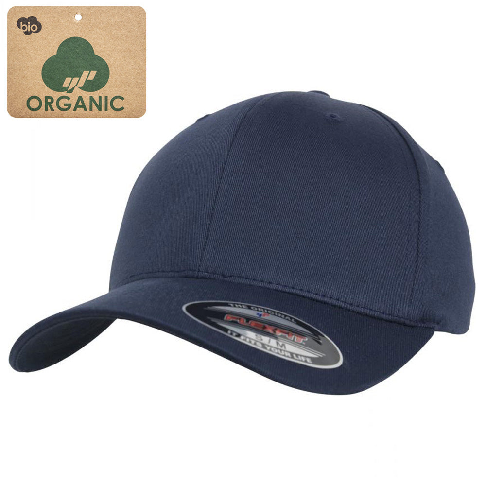 Flexfit - Organic Baseball Cap - Navy - capstore.dk