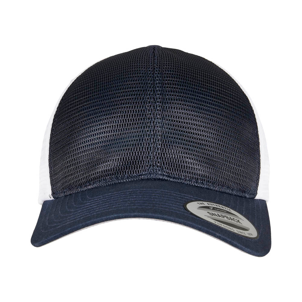 Yupoong - 360 Mesh Baseball Cap - Navy/White - capstore.dk