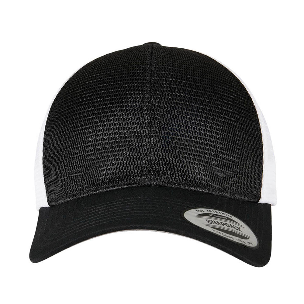 Yupoong - 360 Mesh Baseball Cap - Black/White - capstore.dk