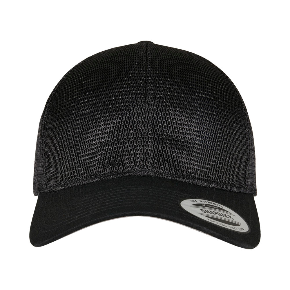 Yupoong - 360 Mesh Baseball Cap - Black - capstore.dk