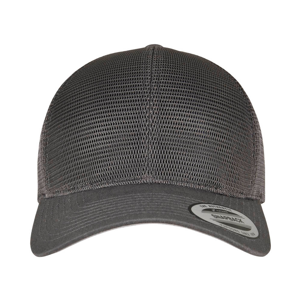 Yupoong - 360 Mesh Baseball Cap - Dark Grey - capstore.dk