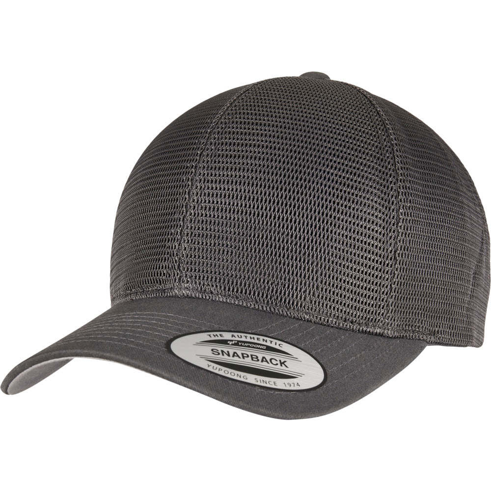 Yupoong - 360 Mesh Baseball Cap - Dark Grey - capstore.dk