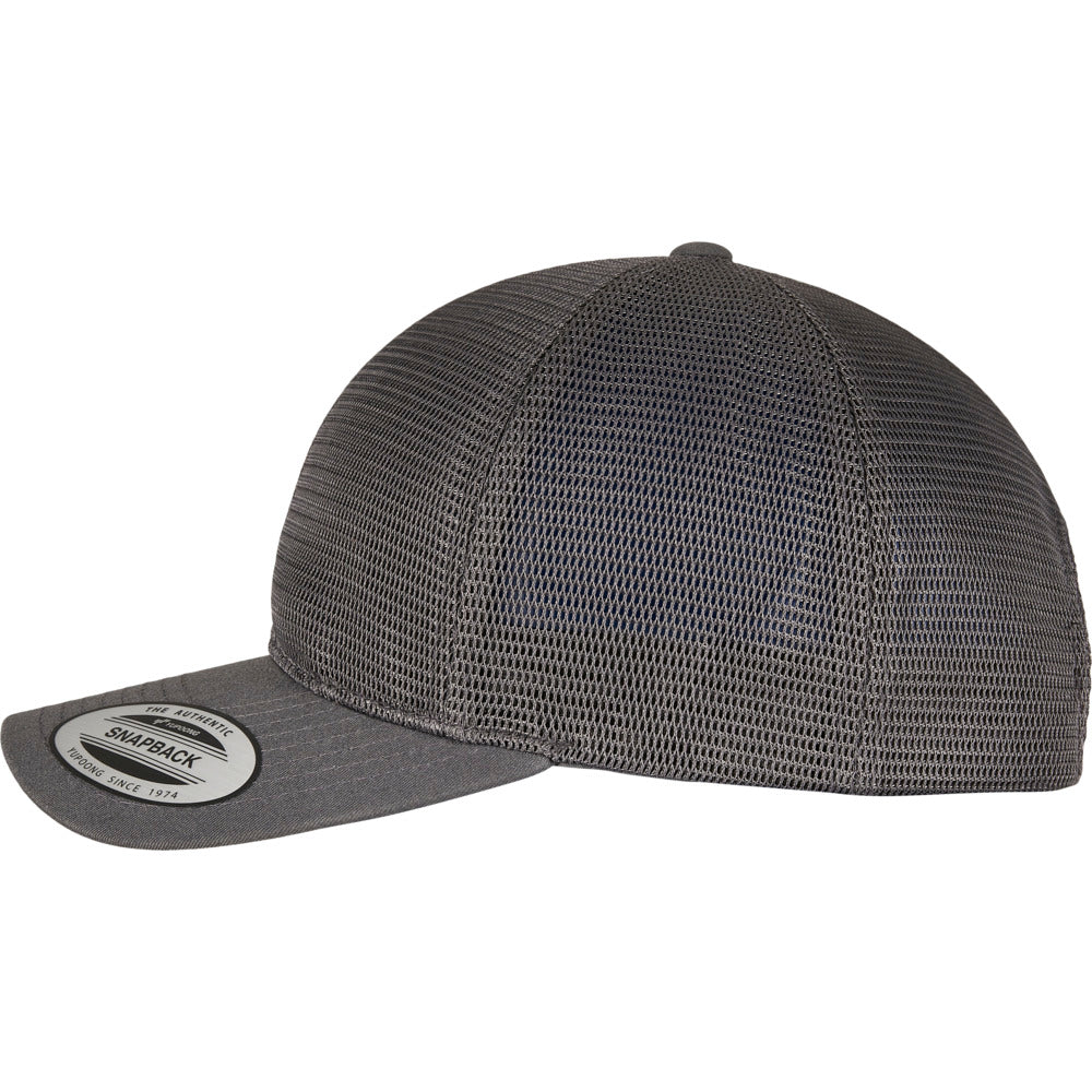 Yupoong - 360 Mesh Baseball Cap - Dark Grey - capstore.dk