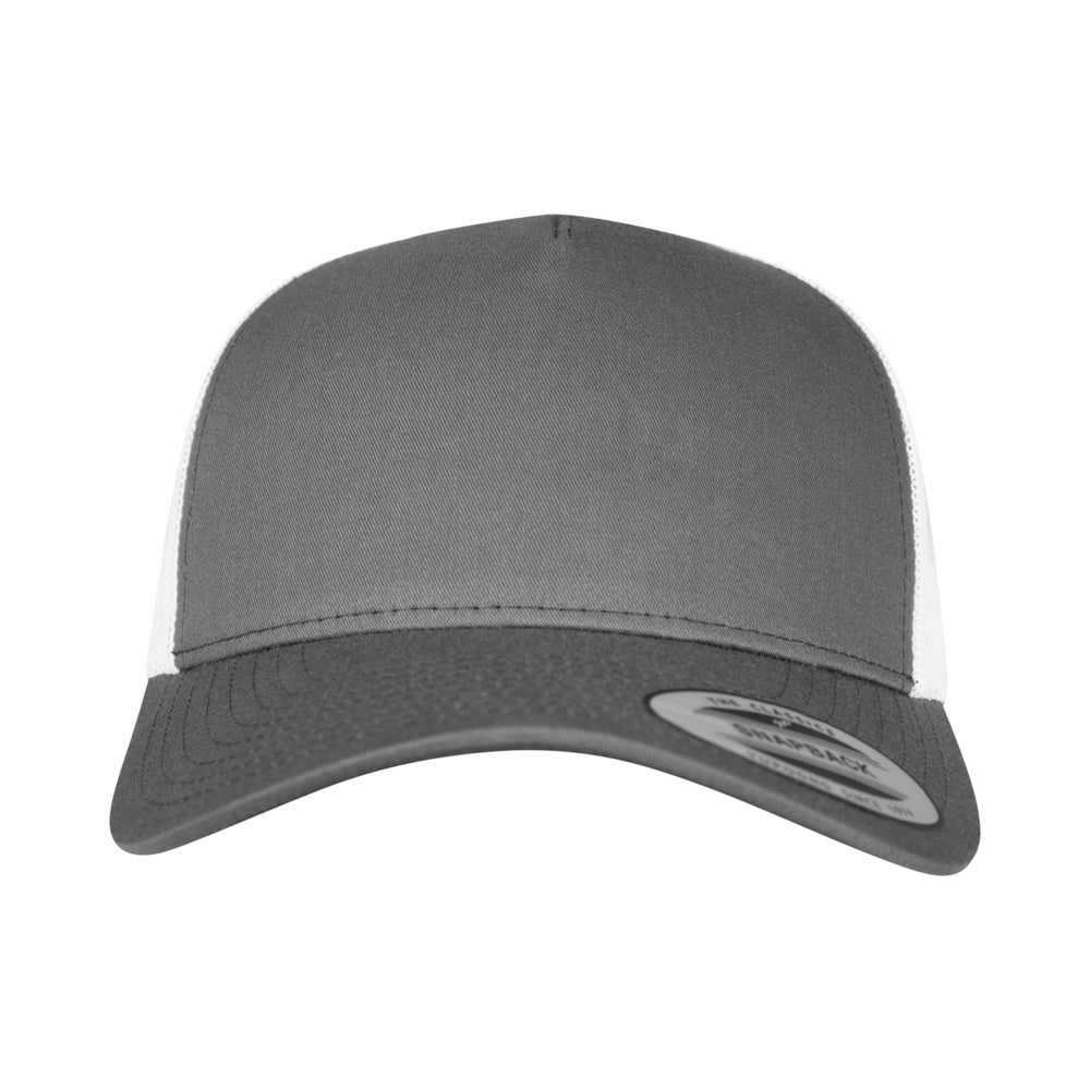 Yupoong - 5-Panel Trucker Cap - D. Grey/White - capstore.dk